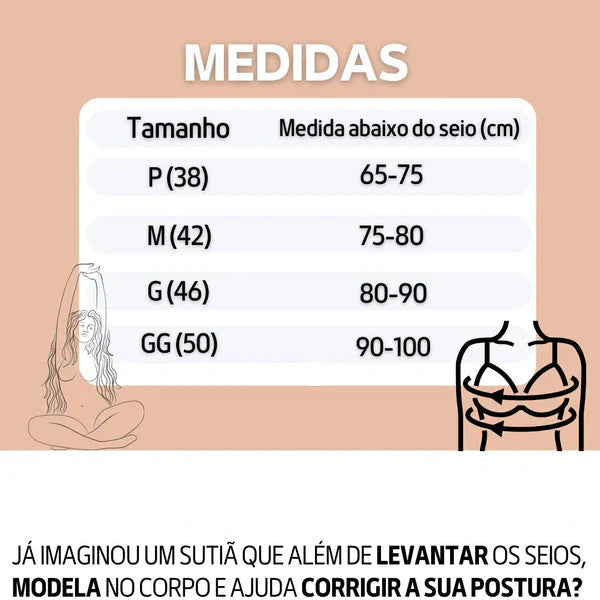 ElevaFit Sutiã que Levanta e Valoriza Compre 1 leve 3