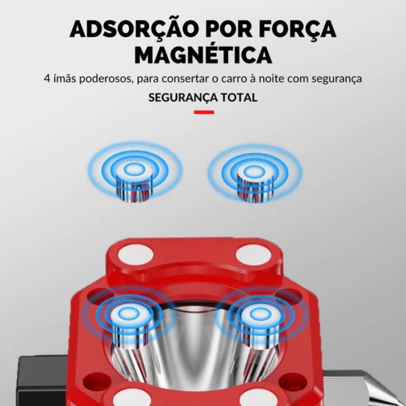 Lanterna Tática 4 em 1 | Ultra Potente e Indestrutível