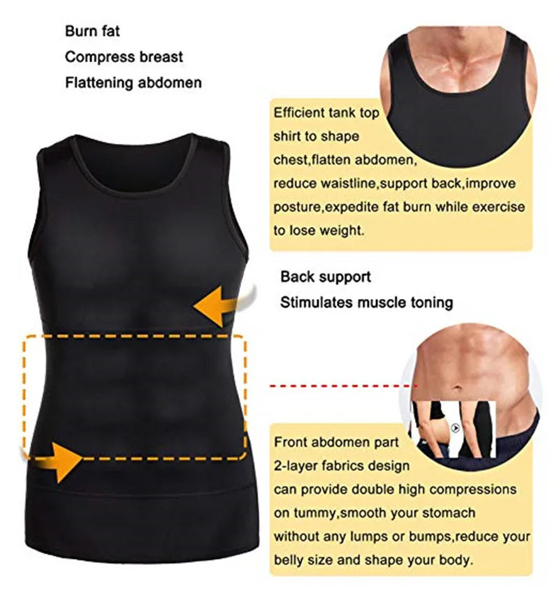 CoreFit Pro — Camiseta Modeladora Masculina para Abdômen Definido e Postura Alinhada!
